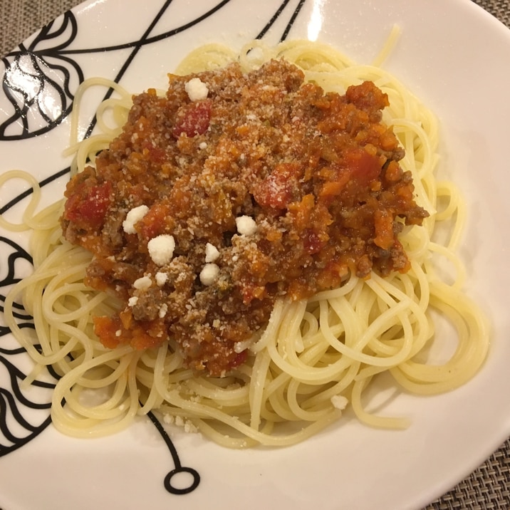 一歳半の子供と作る!スパゲティボロネーゼ